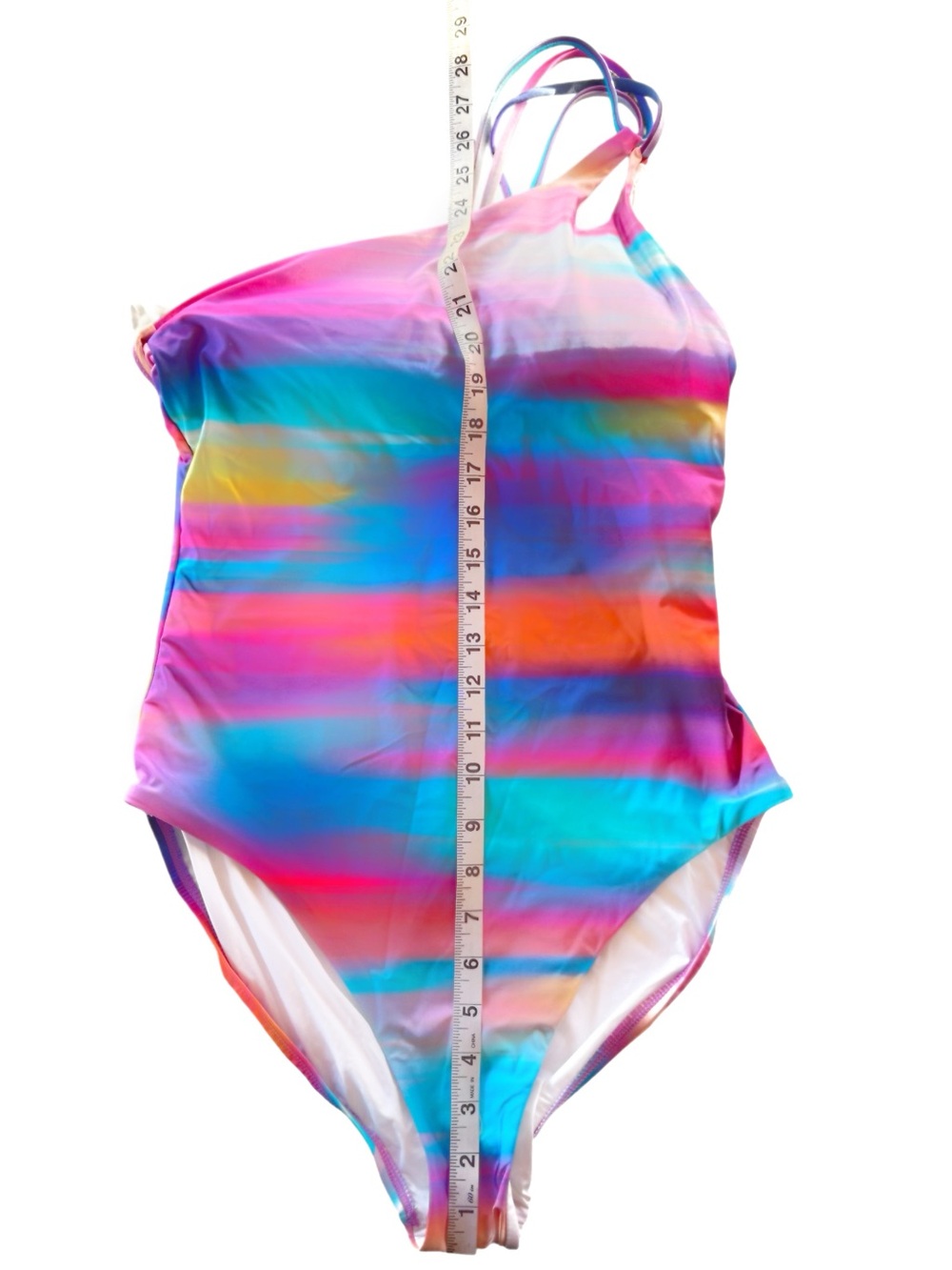 LA BLANCA Sunset Shores Strappy One Shoulder One Piece! Retail $120. - Picture 3 of 7
